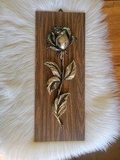 CADRE VINTAGE CONTRE-PLAQUÉ ROSE 3 d RELIEF