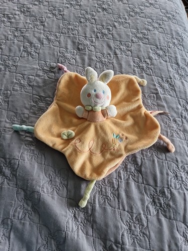 Doudou plat lapin - , blanc
