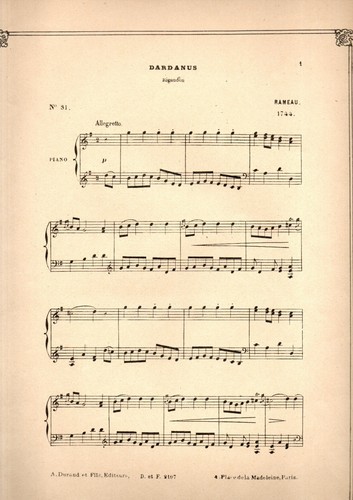 Partition piano fin - , xixe