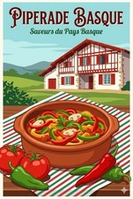Affiche Poster Piperade Basque