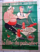 Affiche Originale - La FILLE du PUISATIER - DUBOUT - PAGNOL RAIMU FERNANDEL 1951