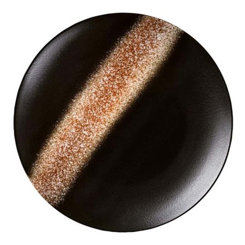 Assiette plate moon orange - assiette,