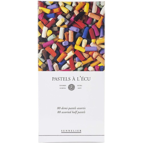 Boîte demi pastels - boîte, de