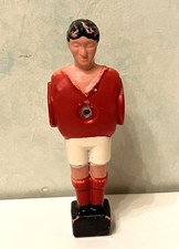 Figurine joueur baby foot maillot rouge metal vintage very used player soccer