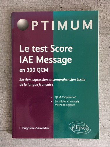Test score iae - test, message