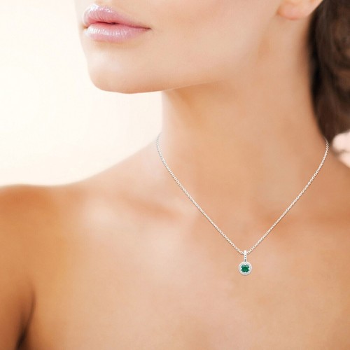 Collier pendentif zirconium - collier,