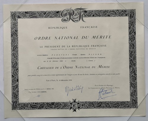 Ordre national mérite - du,