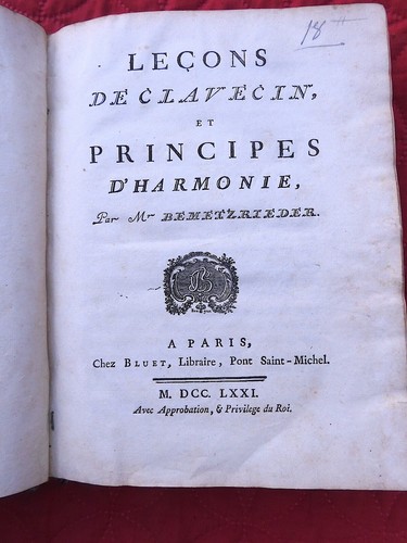 Musique leçons clavecin - musique,