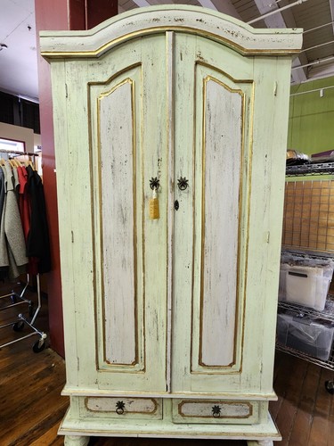 French country armoire pale - country,