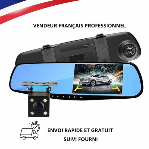 Dashcam rétroviseur - rétroviseur, 4.3"