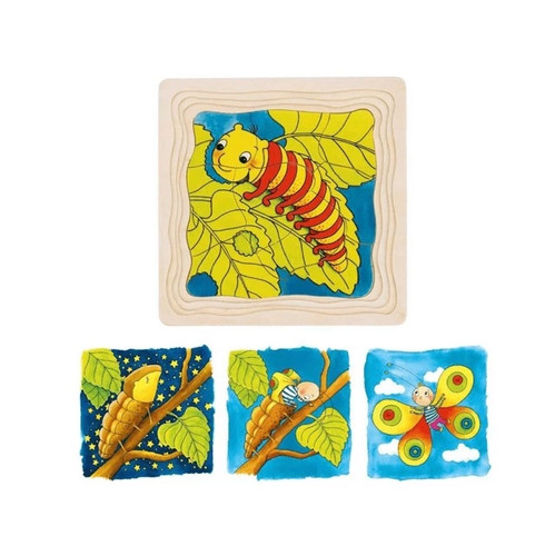 Puzzle bois métamorphose - en,