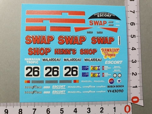 Decals porsche 956 26 - 1/43,