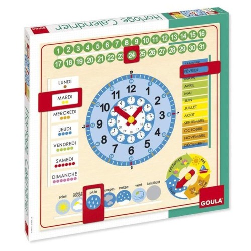 Calendrier horloge grand - calendrier-horloge,