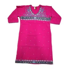 Women's Fuchsia Vintage Sari