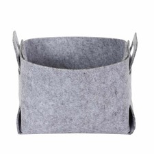 Panier de Rangement "Feutre Pliable" 20cm Gris