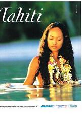 PUBLICITE ADVERTISING  2006   AIR FRANCE  AIR TAHITI NUI       direction  TAHITI