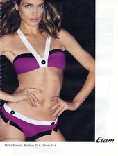 PUBLICITE ADVERTISING 2010 ETAM maillot de bain SUNROK par Natalia Vodianova