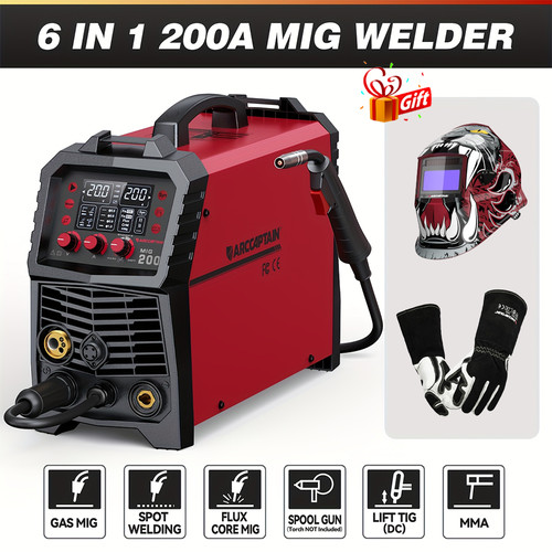 Arccaptain mig welder - 6-in-1,