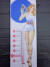 Plaque émaillée Thermomètre