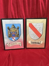 Paire Tableau Armoiries Blason
