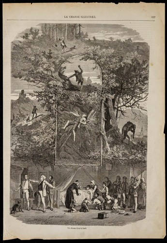 1869 accident chasse - accident, de