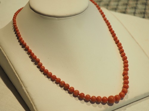 Collier ancien corail - collier,