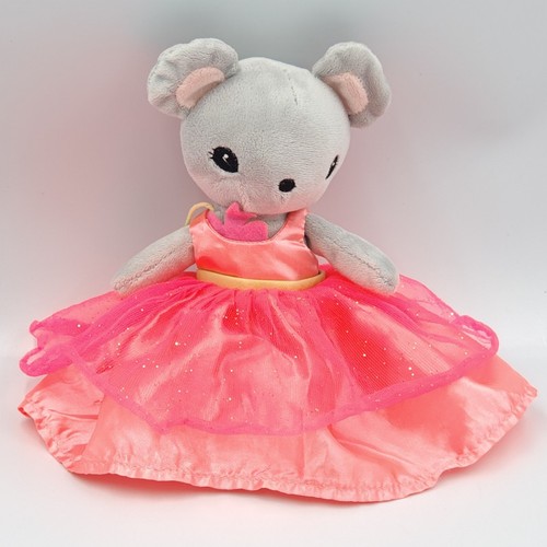 Doudou souris grise rose tutu