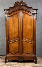 Superbe armoire a coquilles de style Louis XV en acajou vers 1850