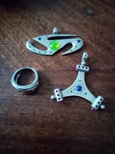 Bijoux Psychédélique Argent 925 Poinçon Maçonnique