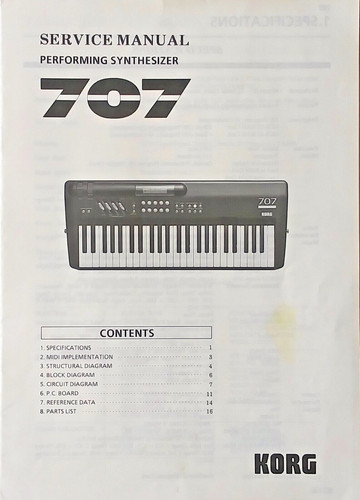 Korg 707 programmable - 707, fm
