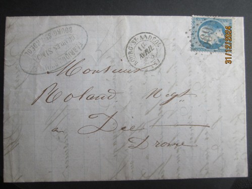 Lettre 569 bourg saint - lettre, gc