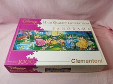 PUZZLE DISNEY SWINGING PRINCESS 1000 P CLEMENTONI PANORAMA 33X98CM 100% COMPLET