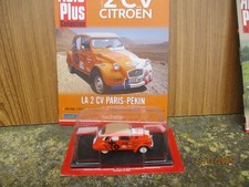 2 CV CITROEN PARIS PEKIN MINIATURE 1/43  BOITE FASCICULE ENVOI GRATUIT