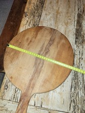 Planche à découper ancienne ronde en bois