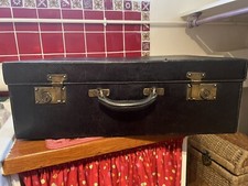 valise collector en cuir bleu marine (années 1910-1920)