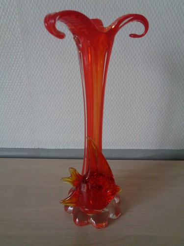 Vase poisson verre souffle - en,