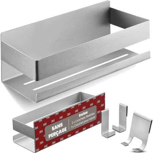 Etagere douche sans perçage