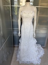 Robe de mariée Divina Sposa T36 bustier dos nu dentelle et tulle