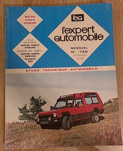 Revue technique matra simca - matra,