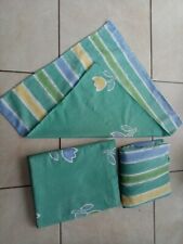 PARURE DRAPS  HOUSSE + DRAP  PLAT  COTON LIT 90X 190 + TAIE OREILLER  TULIPES