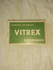 Ancien jeu de cartes vitrex 