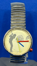 Vintage MONTRE Alain SILBERSTEIN KLOK Golf Golfeur Watch Uhr made Hong Kong