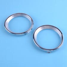 2xChrome Front Fog Light Cover