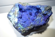 Superbe geode d'Azurite avec Malachite de Chine, 10x7x5cm
