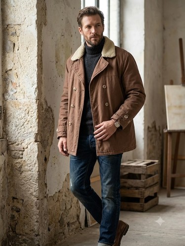 Veste caban style trappeur - /,