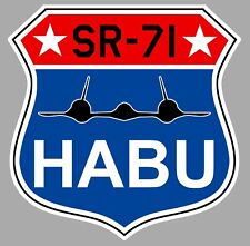 AUTOCOLLANT LOCKHEED SR 71 BLACKBIRD BLASON SQUADRON AVION STICKER AV062