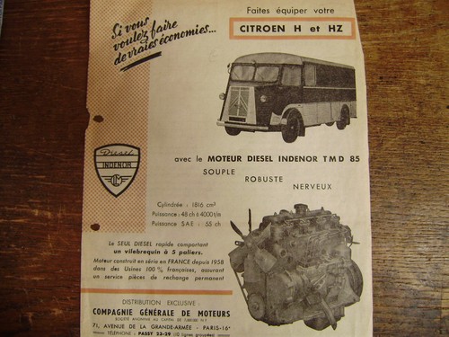 Citroen hz moteur - h,