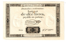 Assignat de 10 livres (Série