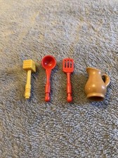 Playmobil Accessoire : Lot Spatule Pichet Spatule vaisselle pour cuisine vintage