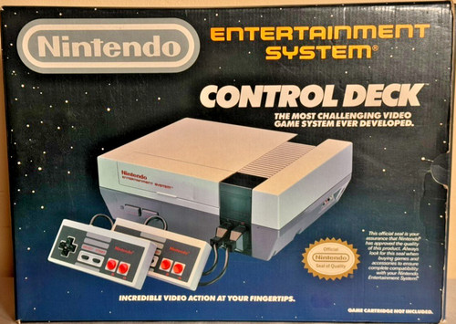 Nes control deck video game - control,